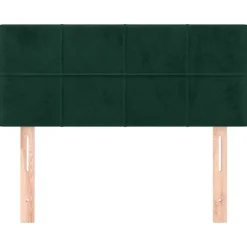 vidaXL Hoofdbord 80x5x78/88 cm fluweel donkergroen