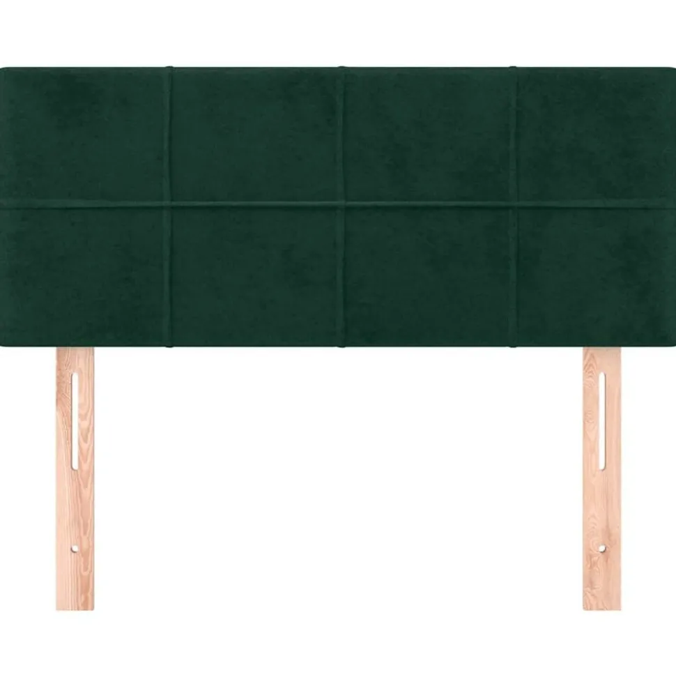 vidaXL Hoofdbord 80x5x78/88 cm fluweel donkergroen