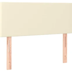 vidaXL Hoofdbord 80x5x78/88 cm kunstleer crèmekleurig