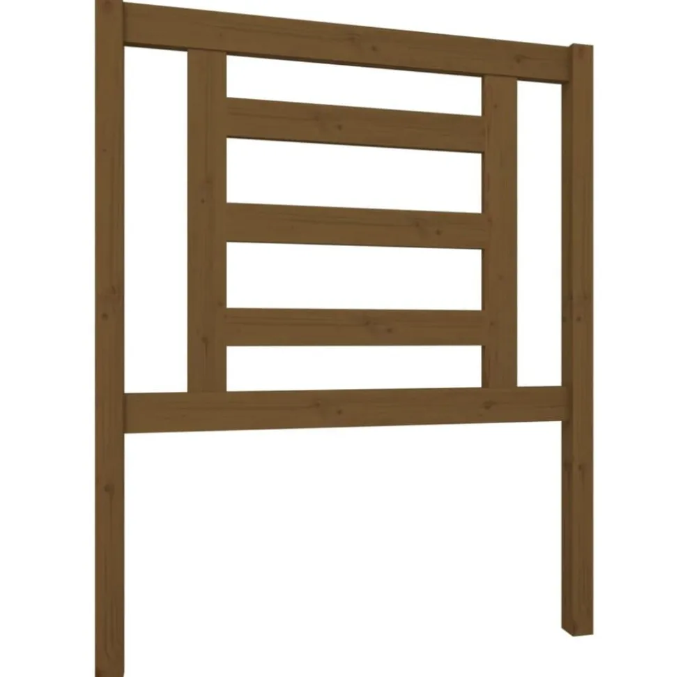 vidaXL Hoofdbord 81x4x100 cm massief grenenhout honingbruin