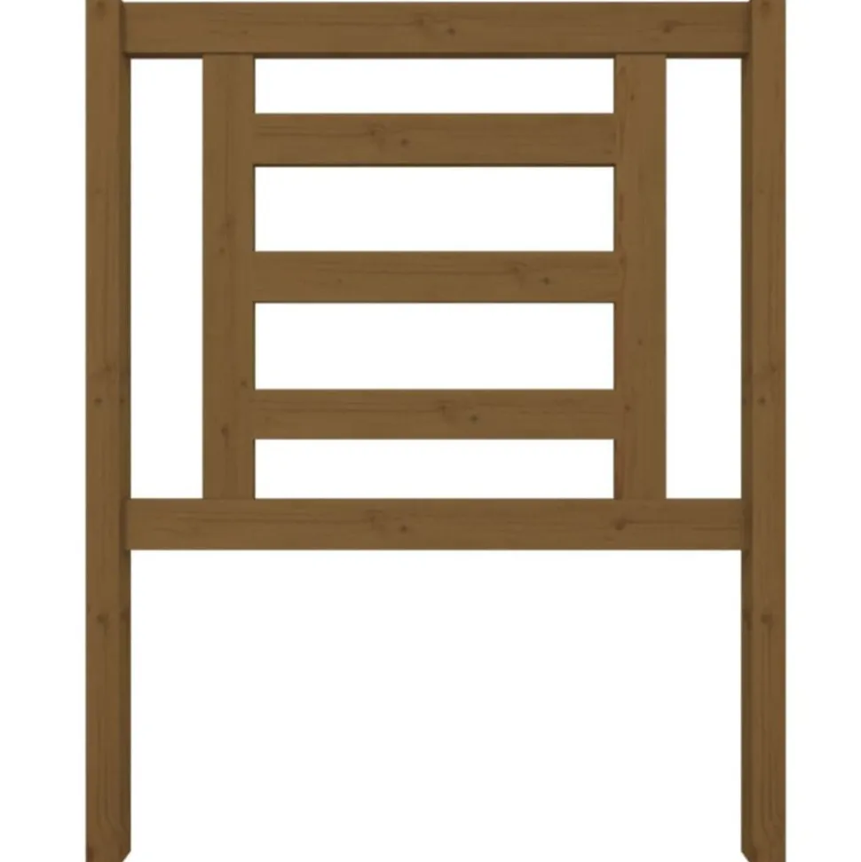 vidaXL Hoofdbord 81x4x100 cm massief grenenhout honingbruin