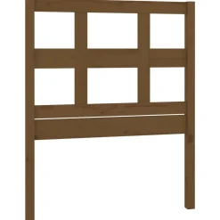 vidaXL Hoofdbord 80,5x4x100 cm massief grenenhout honingbruin