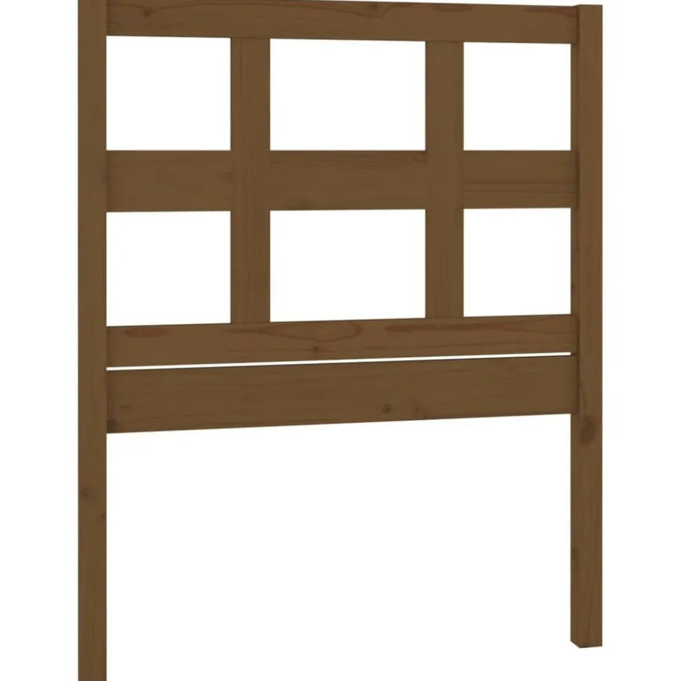 vidaXL Hoofdbord 80,5x4x100 cm massief grenenhout honingbruin