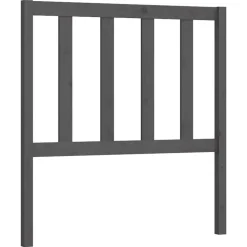 vidaXL Hoofdbord 81x4x100 cm massief grenenhout grijs