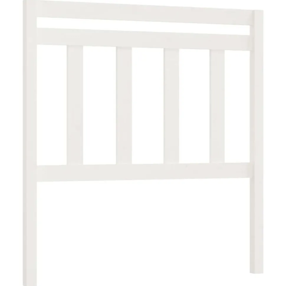 vidaXL Hoofdbord 96x4x100 cm massief grenenhout wit