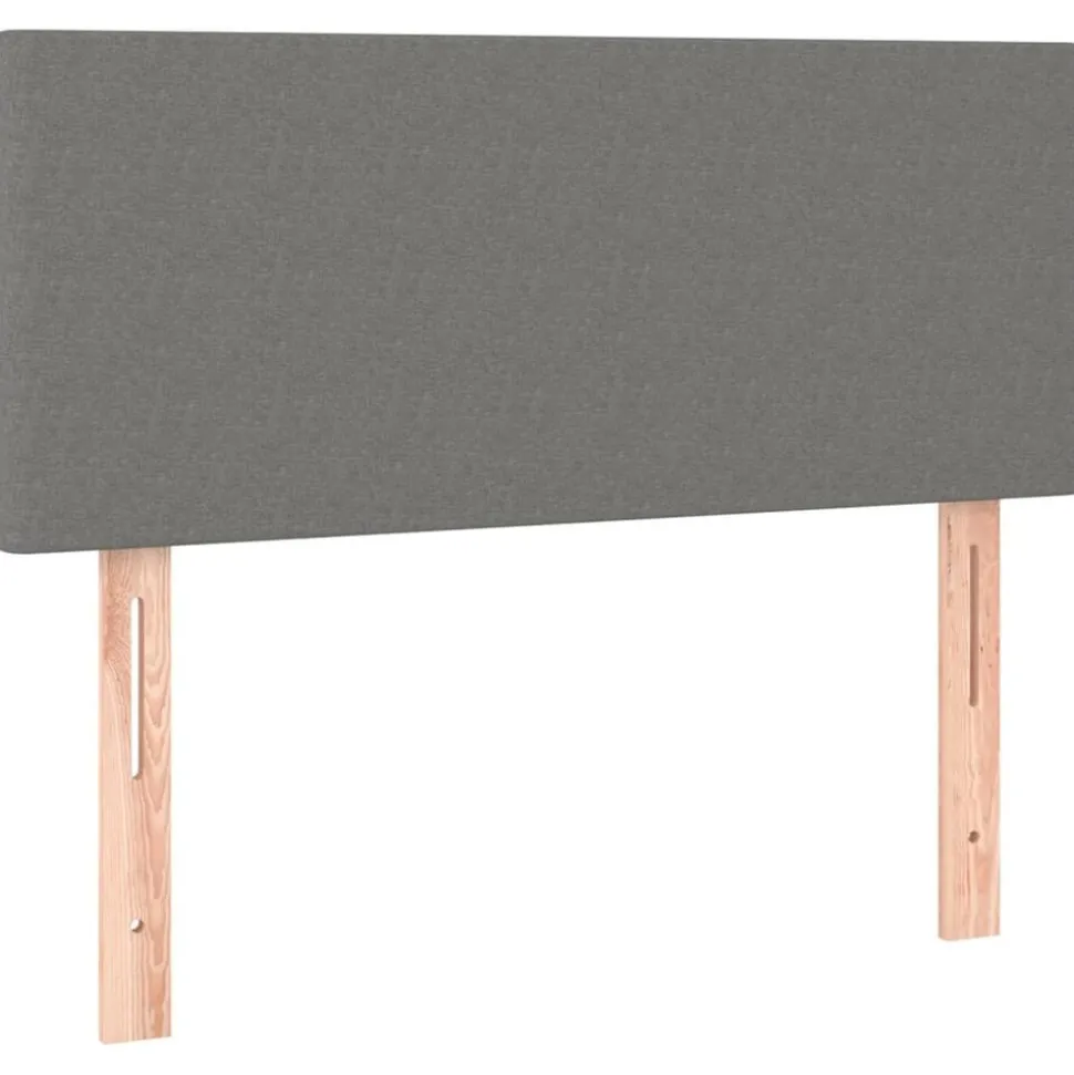 vidaXL Hoofdbord 80x5x78/88 cm stof donkergrijs