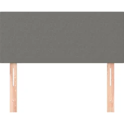 vidaXL Hoofdbord 80x5x78/88 cm stof donkergrijs
