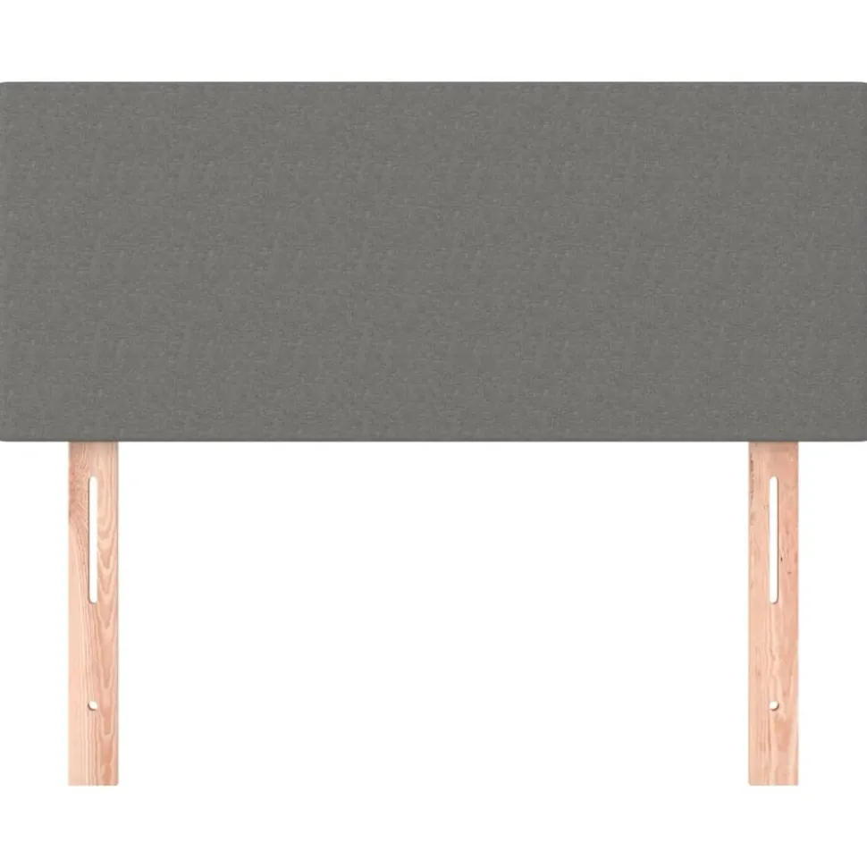 vidaXL Hoofdbord 80x5x78/88 cm stof donkergrijs