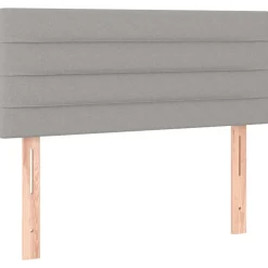 vidaXL Hoofdbord 80x5x78/88 cm stof lichtgrijs