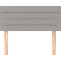vidaXL Hoofdbord 80x5x78/88 cm stof lichtgrijs