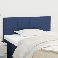 vidaXL Hoofdbord 80x5x78/88 cm stof blauw
