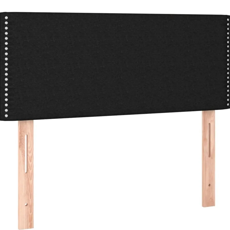 vidaXL Hoofdbord 80x5x78/88 cm stof zwart