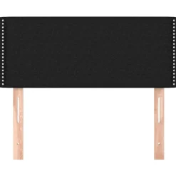 vidaXL Hoofdbord 80x5x78/88 cm stof zwart