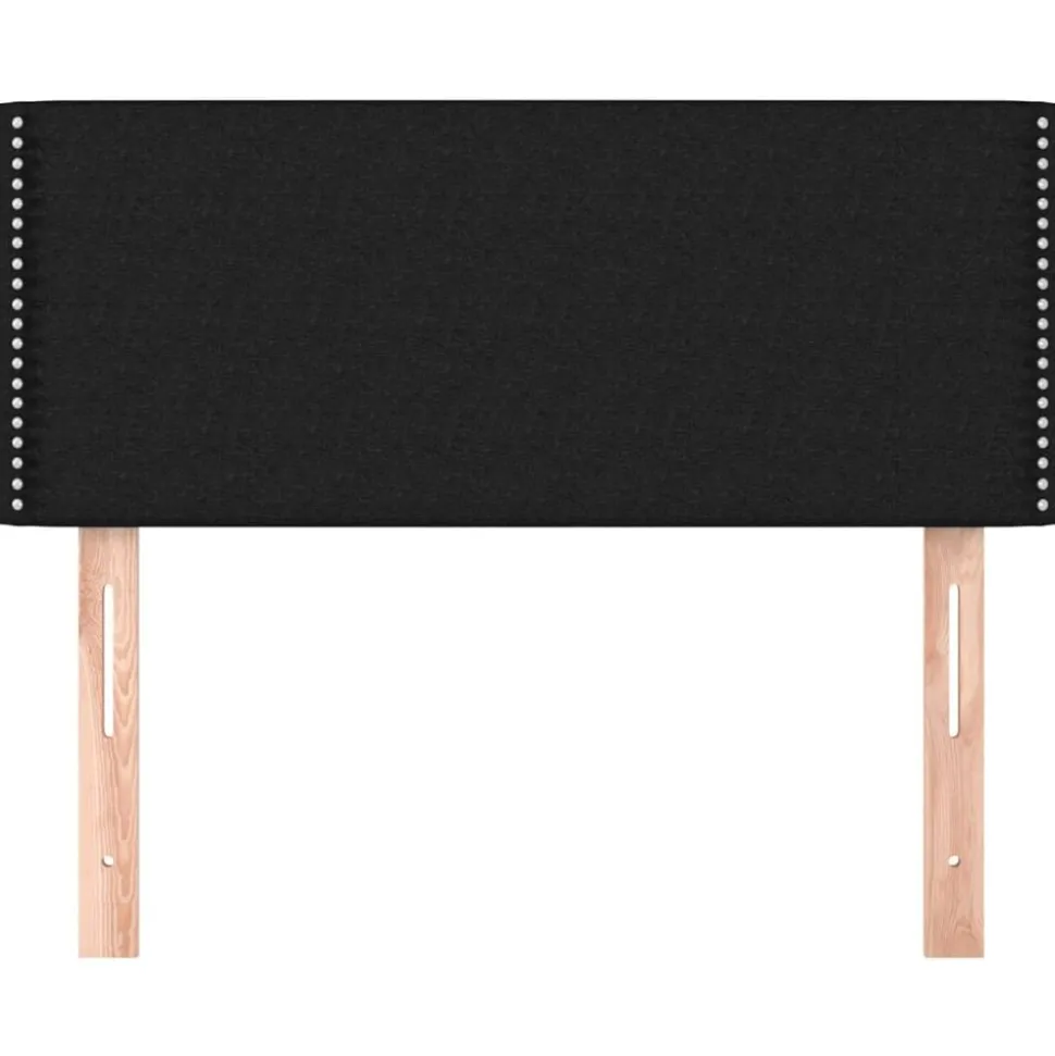 vidaXL Hoofdbord 80x5x78/88 cm stof zwart