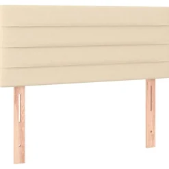 vidaXL Hoofdbord 80x5x78/88 cm stof crèmekleurig