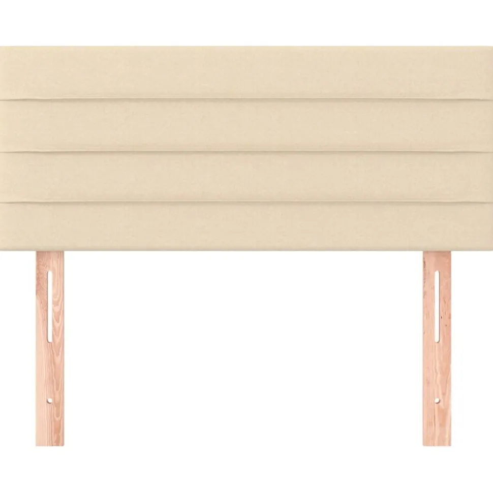vidaXL Hoofdbord 80x5x78/88 cm stof crèmekleurig