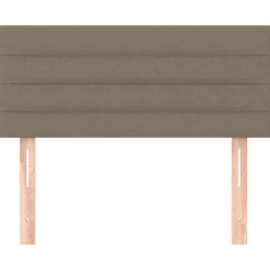 vidaXL Hoofdbord 80x5x78/88 cm stof taupe