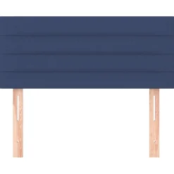 vidaXL Hoofdbord 80x5x78/88 cm stof blauw