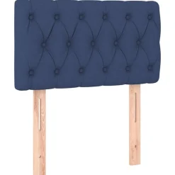 vidaXL Hoofdbord 80x7x78/88 cm stof blauw