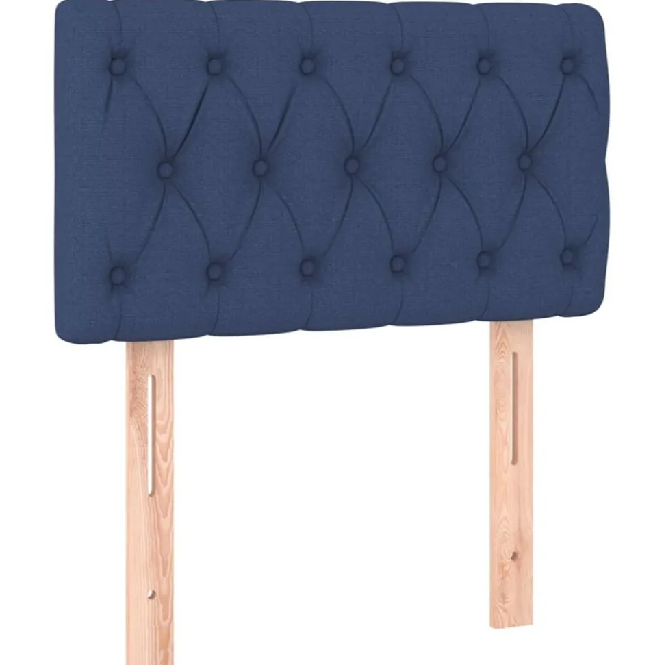 vidaXL Hoofdbord 80x7x78/88 cm stof blauw