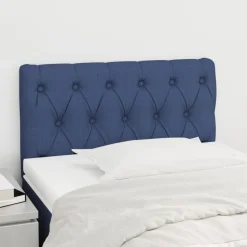 vidaXL Hoofdbord 80x7x78/88 cm stof blauw