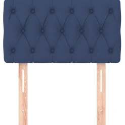 vidaXL Hoofdbord 80x7x78/88 cm stof blauw