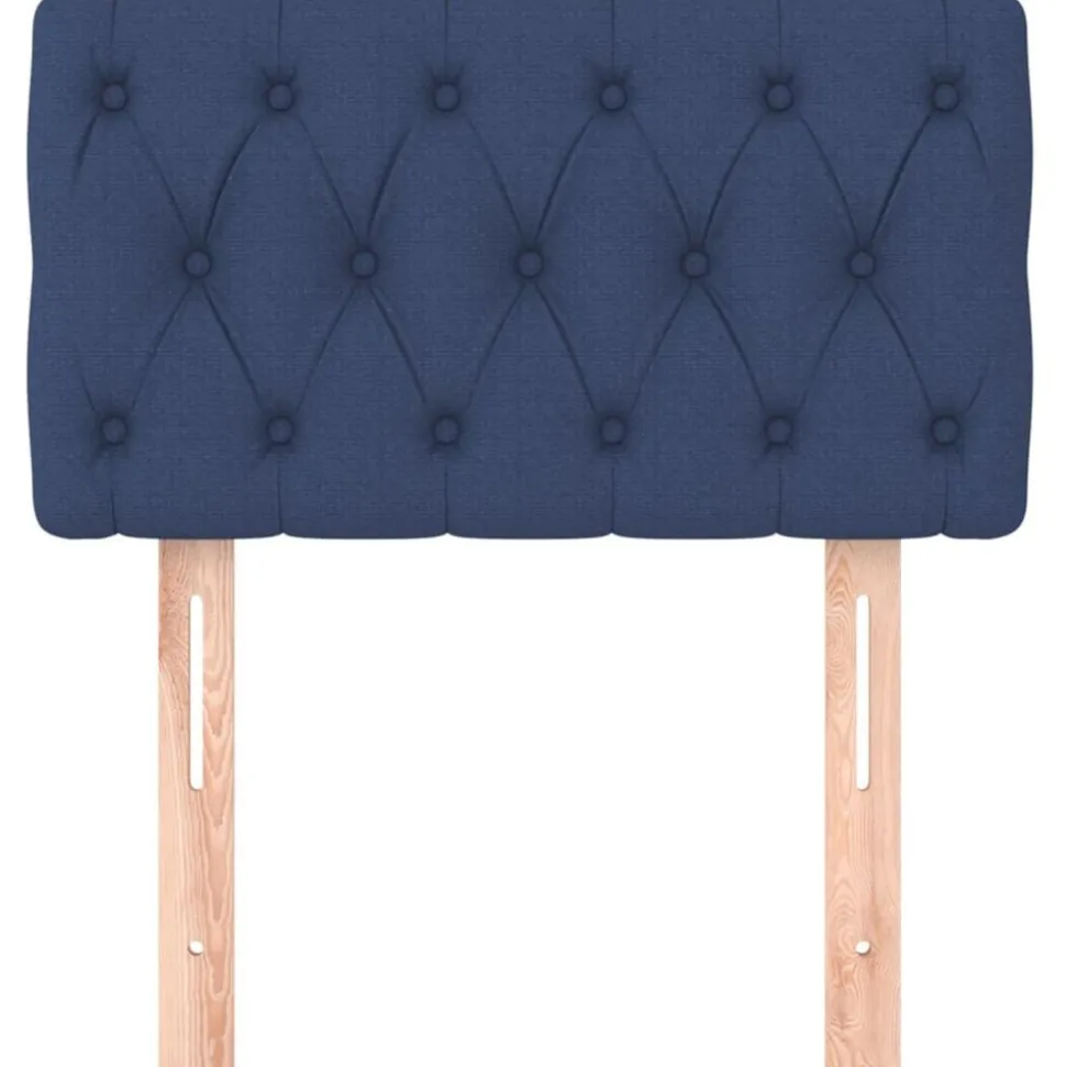 vidaXL Hoofdbord 80x7x78/88 cm stof blauw