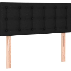 vidaXL Hoofdbord 80x5x78/88 cm stof zwart