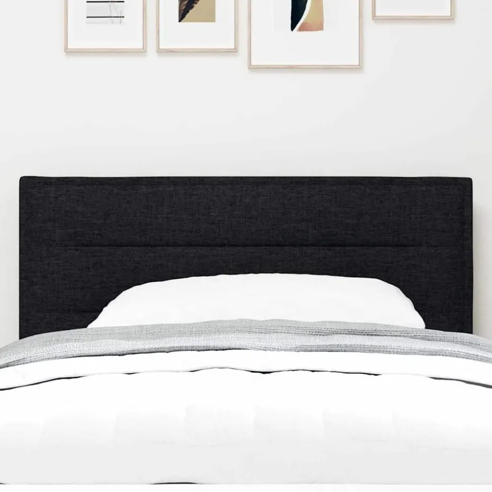 vidaXL Hoofdbord Zwart 80 cm Stof