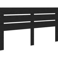 vidaXL Hoofdbord Zwart Eiken 100 cm Bewerkt hout