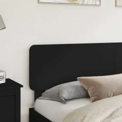 vidaXL Hoofdbord Zwart Eiken 90 cm Bewerkt hout