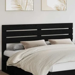 vidaXL Hoofdbord Zwart Eiken 100 cm Bewerkt hout