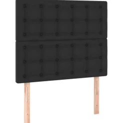 vidaXL Hoofdbord zwart 80x5x118/128 cm kunstleer