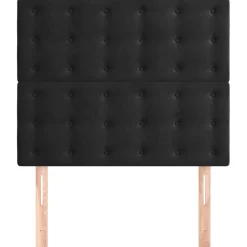 vidaXL Hoofdbord zwart 80x5x118/128 cm fluweel