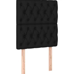 vidaXL Hoofdborden 2 st 80x7x78/88 cm stof zwart