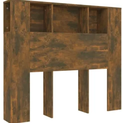 vidaXL Hoofdbordkast 120x18,5x102,5 cm gerookt eikenkleurig