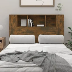 vidaXL Hoofdbordkast 120x18,5x102,5 cm gerookt eikenkleurig