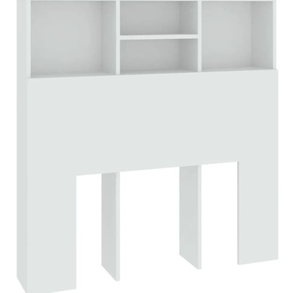 vidaXL Hoofdbordkast 100x19x103,5 cm wit