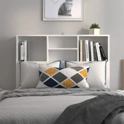 vidaXL Hoofdbordkast 100x19x103,5 cm wit
