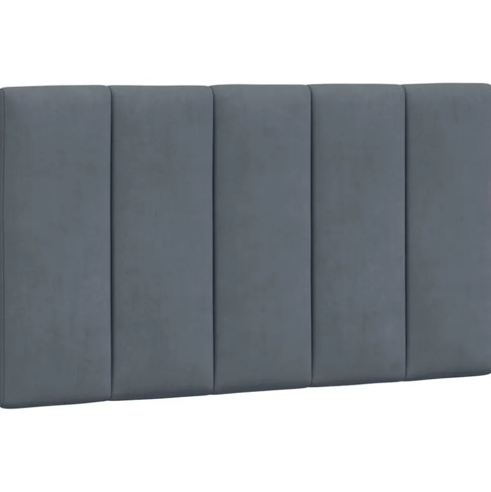 vidaXL Hoofdbordkussen "Hanko" 80 cm fluweel donkergrijs