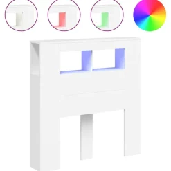 vidaXL Hoofdeinde met LED 100x18,5x103,5 cm bewerkt hout