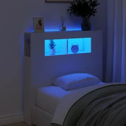 vidaXL Hoofdeinde met LED 100x18,5x103,5 cm bewerkt hout