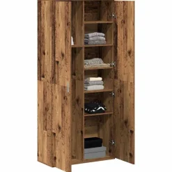 vidaXL Hoogboard Oud Hout 80 x 35 x 180 cm Bewerkt hout