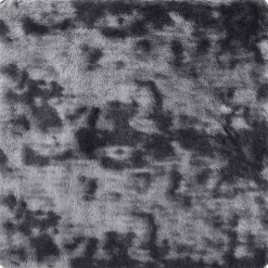 vidaXL Hoogpolig vloerkleed NAVARRA 120x120 cm polyester donkergrijs
