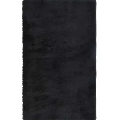 vidaXL Hoogpolig vloerkleed NAVARRA 60x100 cm polyester zwart