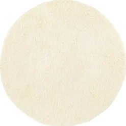 vidaXL Hoogpolig vloerkleed NAVARRA 100x100 cm polyester crèmekleurig