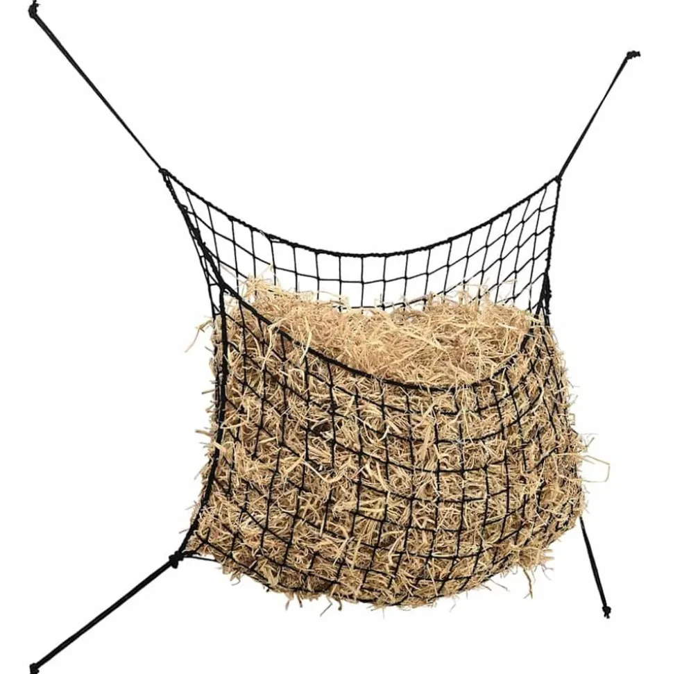 vidaXL Hooinetten 2 st 90x60 cm rechthoekig polypropeen zwart