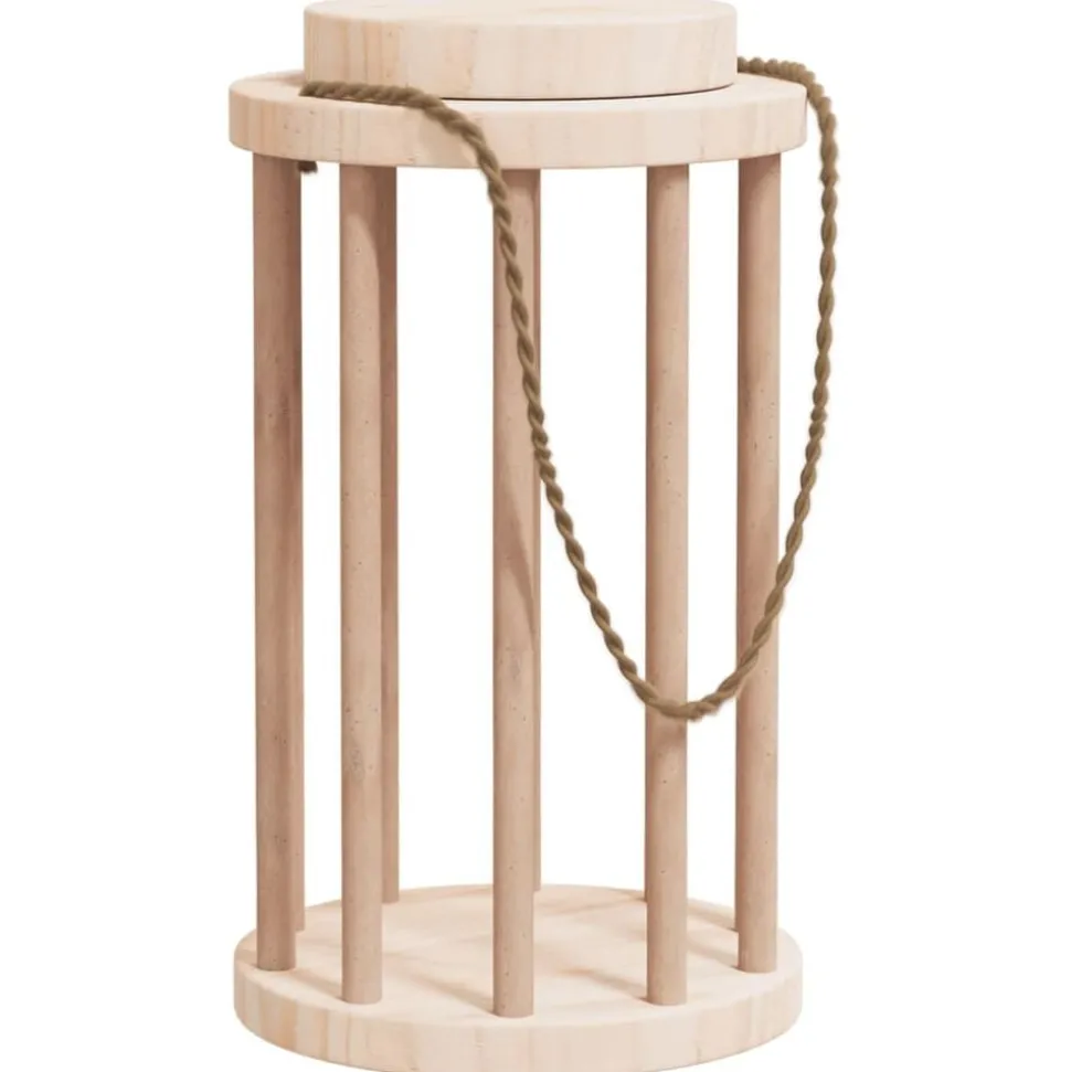 vidaXL Hooiruif voor konijnen Ø15x25,5 cm massief vurenhout