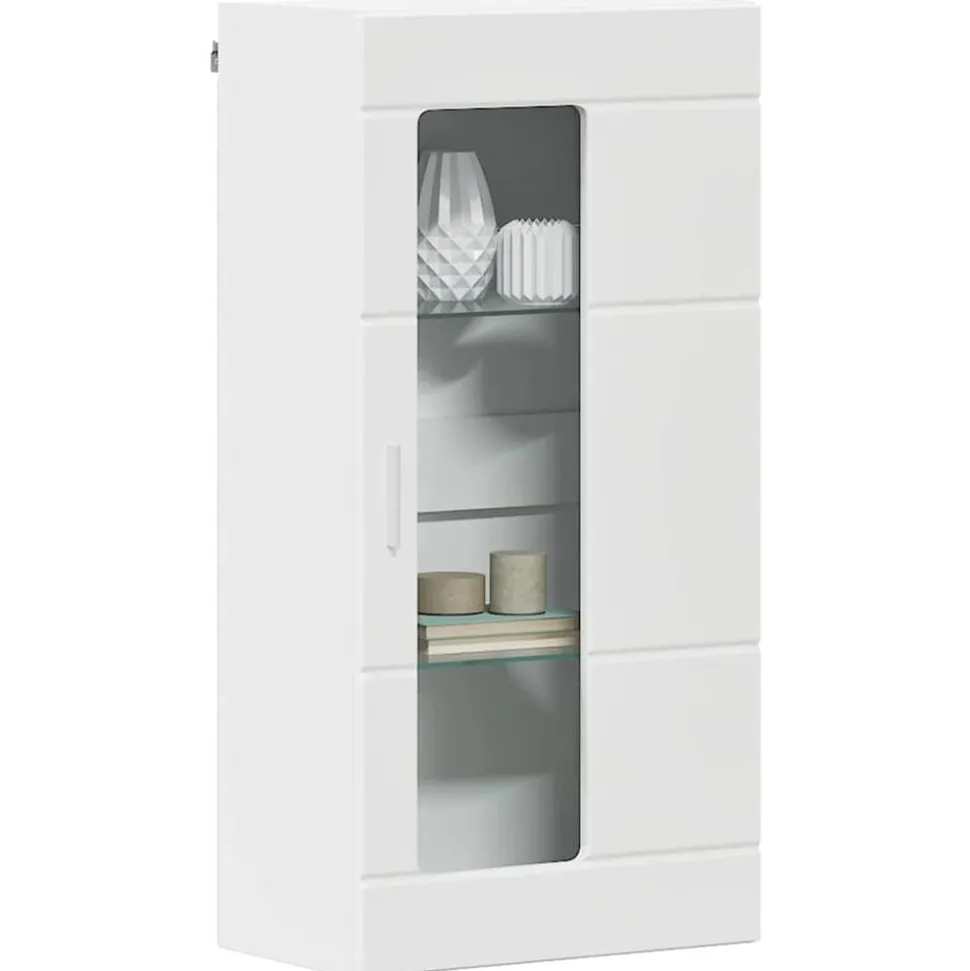 vidaXL Houten Kast met opslag Wit 50 x 29 x 100 cm Bewerkt hout