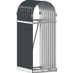 vidaXL Houthouder Antraciet 40x45x100 cm Gegalvaniseerd Staal